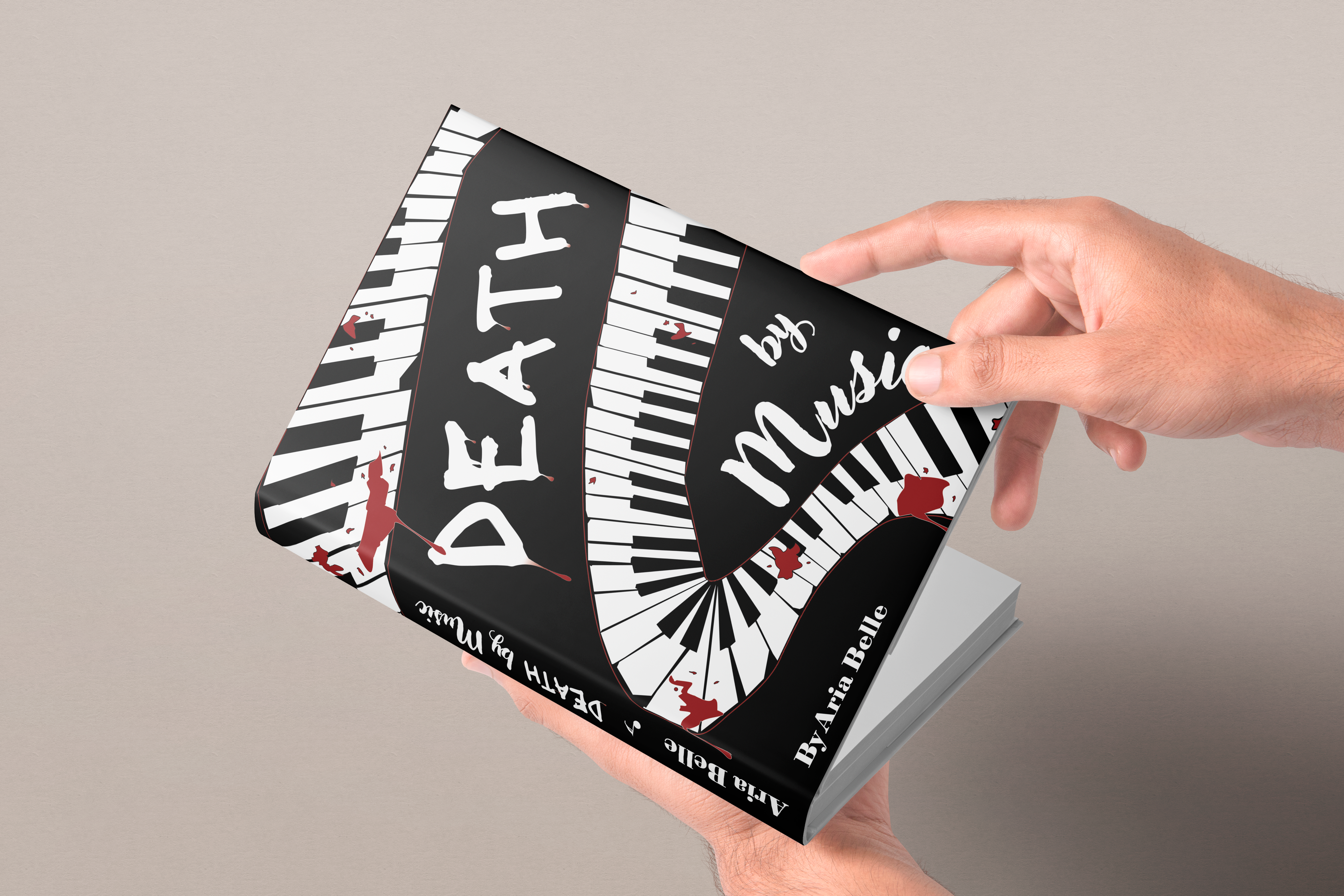 'Death By Music' Book Cover Mockup