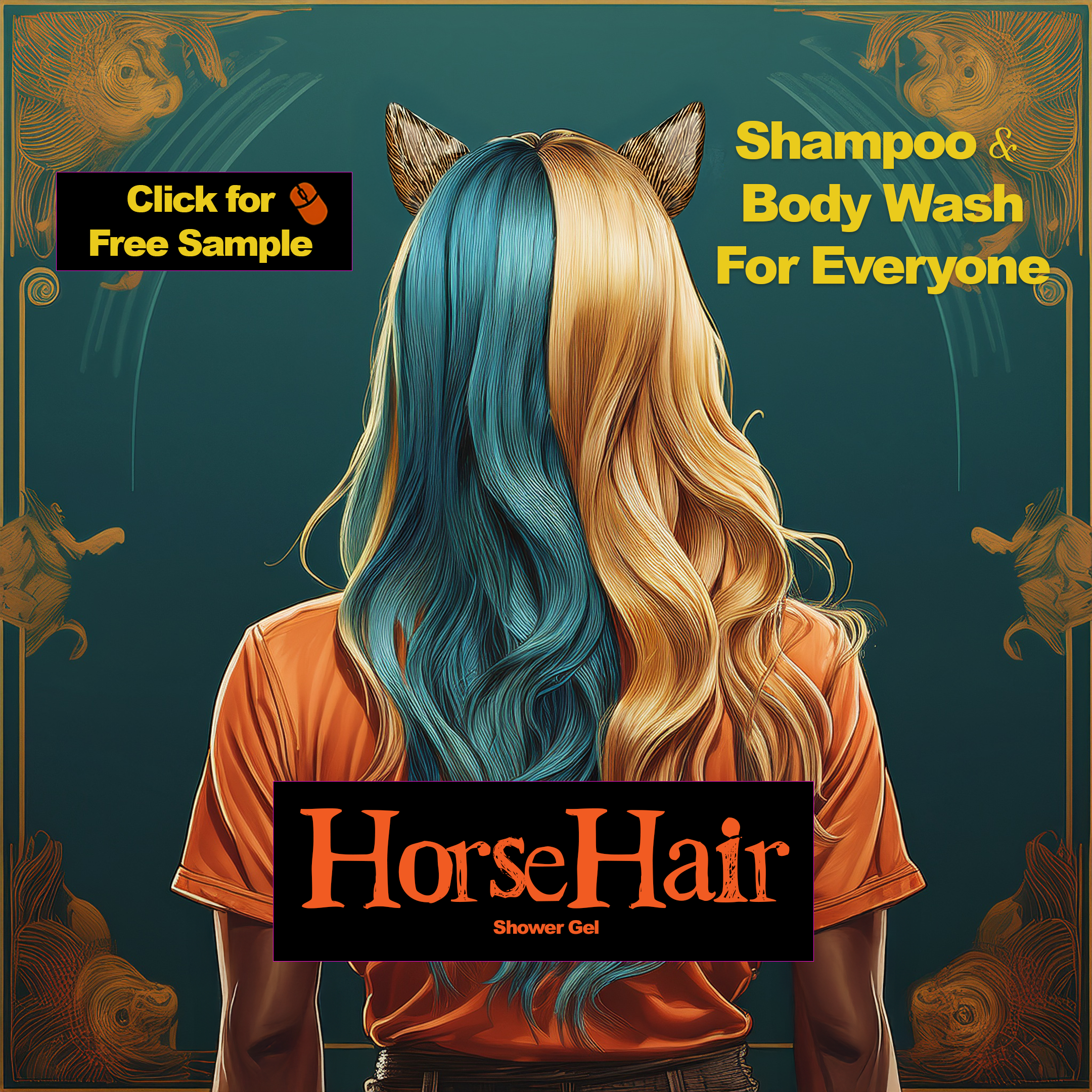 HorseHair Shower Gel Branding